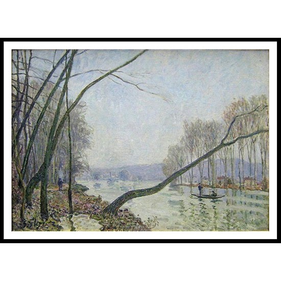 Banks of the Seine in Autumn, A New Print Of an Alfred Sisley Painting