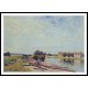 Barges on the Loing Saint Mammes 1889, A New Print Of an Alfred Sisley Painting