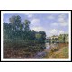 Bend in the River Loing in Summer 1880, A New Print Of an Alfred Sisley Painting