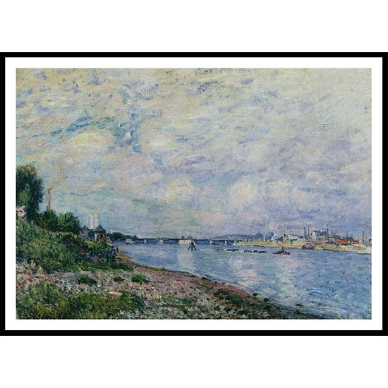 Bougival, A New Print Of an Alfred Sisley Painting