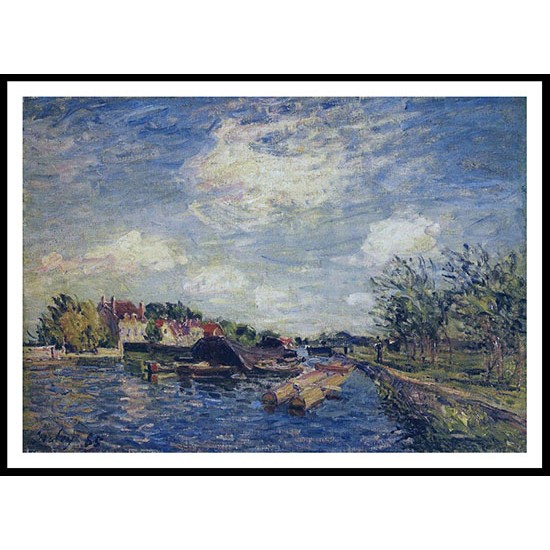 By the Loing 1885, A New Print Of an Alfred Sisley Painting