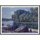 Cabins along the Loing Canal Sunlight Effect 1896, A New Print Of an Alfred Sisley Painting