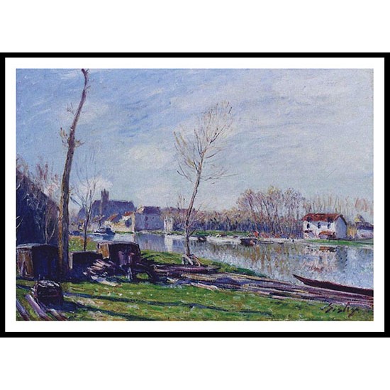 Construction Site at Matrat Moret sur Loing, A New Print Of an Alfred Sisley Painting