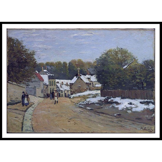 Early Snow at Louveciennes 1870 71, A New Print Of an Alfred Sisley Painting