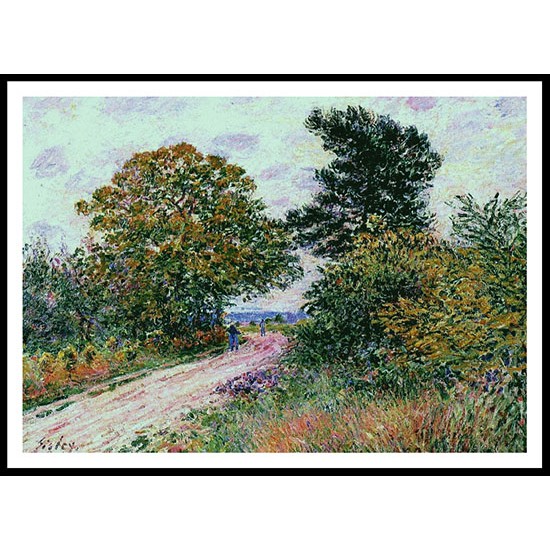 Edge of the Fountainbleau Forest Morning, A New Print Of an Alfred Sisley Painting