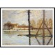 Ferry to the Ile de la Loge Flood 1872, A New Print Of an Alfred Sisley Painting