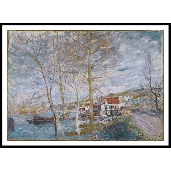 Flood at Moret 1879, A New Print Of an Alfred Sisley Painting