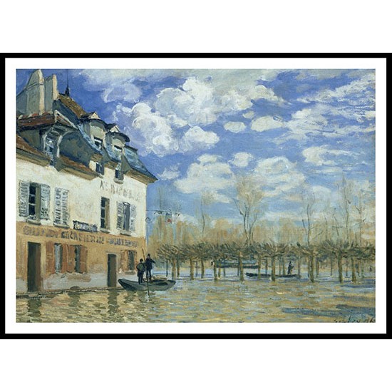 Flood at Port Marly 1876 02, A New Print Of an Alfred Sisley Painting