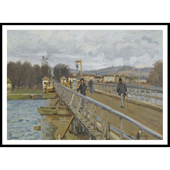 Footbridge at Argenteuil 1872, A New Print Of an Alfred Sisley Painting