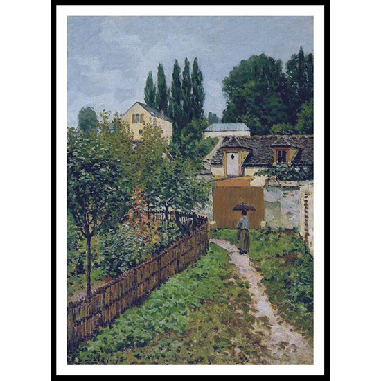 Garden Path in Louveciennes 1873, A New Print Of an Alfred Sisley Painting