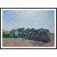 Haystacks at Moret Morning Light 1891, A New Print Of an Alfred Sisley Painting