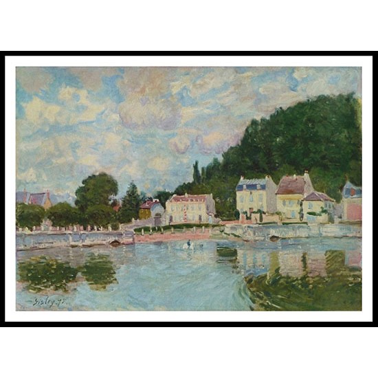 Horses being Watered at Marly le Roi 1875, A New Print Of an Alfred Sisley Painting