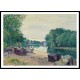 Huts on the Banks of the Loing 1896, A New Print Of an Alfred Sisley Painting