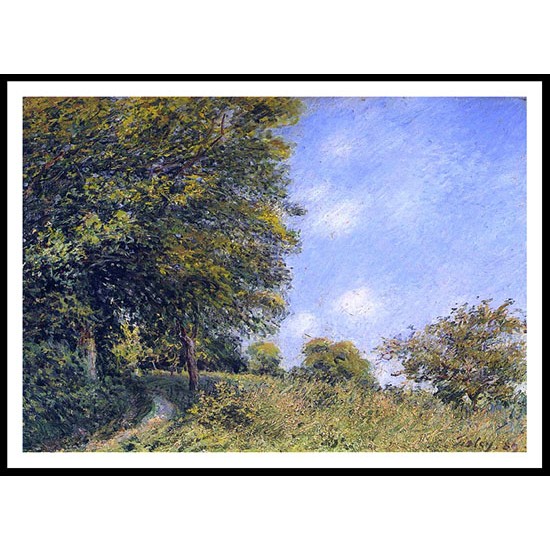 July Afternoon near the Forest 1887, A New Print Of an Alfred Sisley Painting