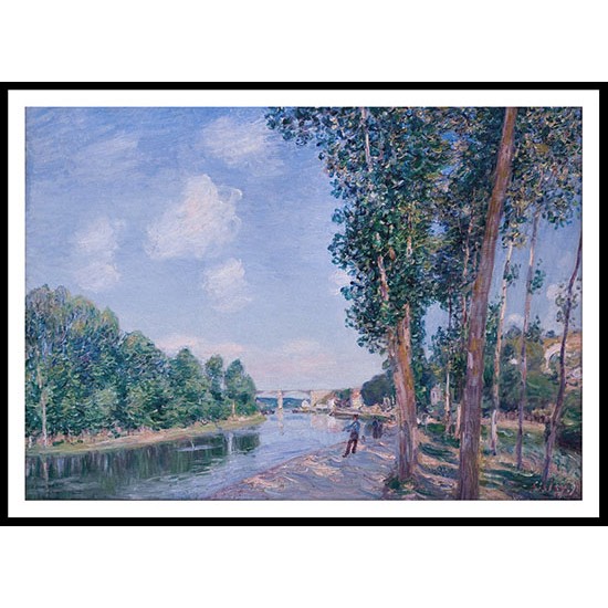 June Sunshine Saint Mammes 1892, A New Print Of an Alfred Sisley Painting