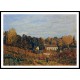 Kitchen Garden at Louveciennes 1873, A New Print Of an Alfred Sisley Painting