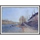 La Croix Blanche at Saint Mammes 1884, A New Print Of an Alfred Sisley Painting