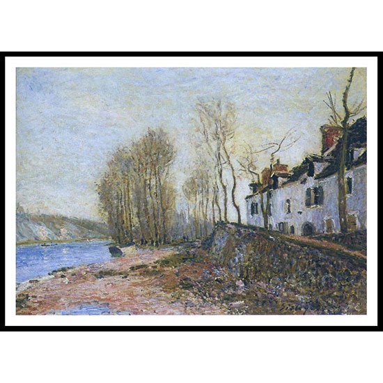 La Croix Blanche at Saint Mammes in Winter 1894, A New Print Of an Alfred Sisley Painting