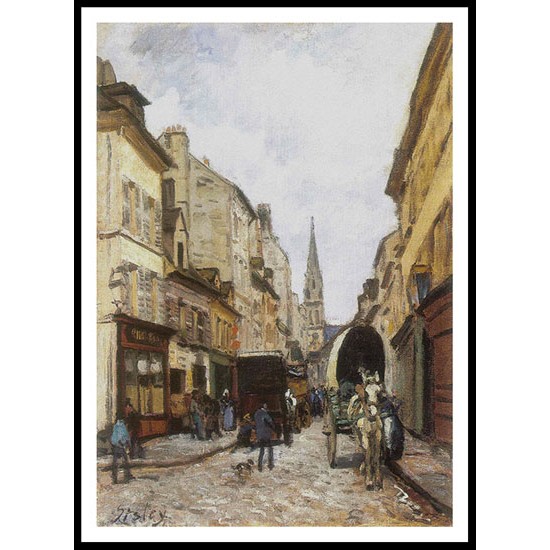 La Grand Rue Argenteuil 1872, A New Print Of an Alfred Sisley Painting