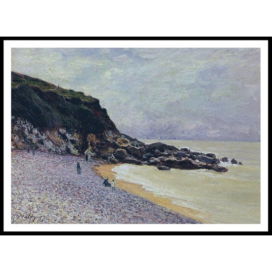 Ladys Cove before the Storm Hastings 1897, A New Print Of an Alfred Sisley Painting