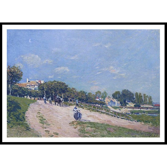 Landscape at Andresy 1875, A New Print Of an Alfred Sisley Painting