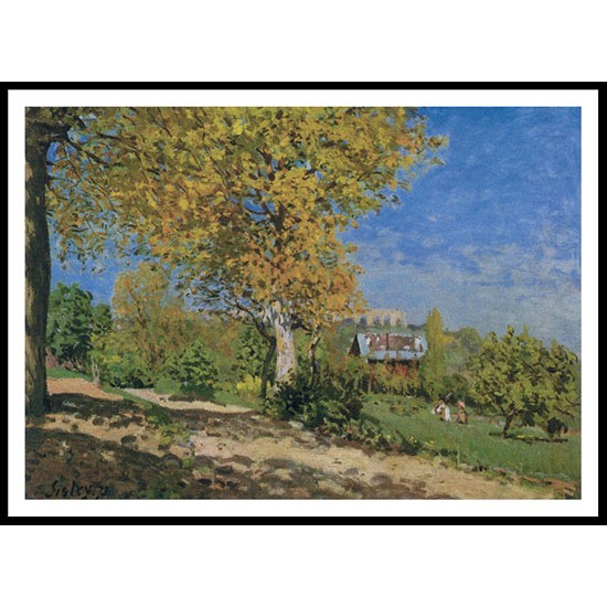 Landscape at Louveciennes 1873 01, A New Print Of an Alfred Sisley Painting