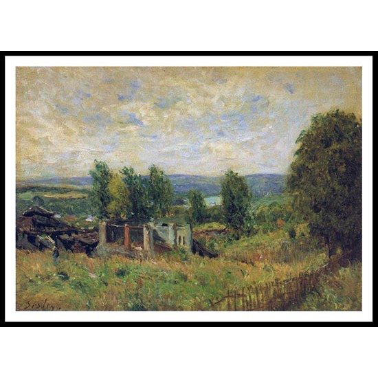 Landscape in Summer, A New Print Of an Alfred Sisley Painting