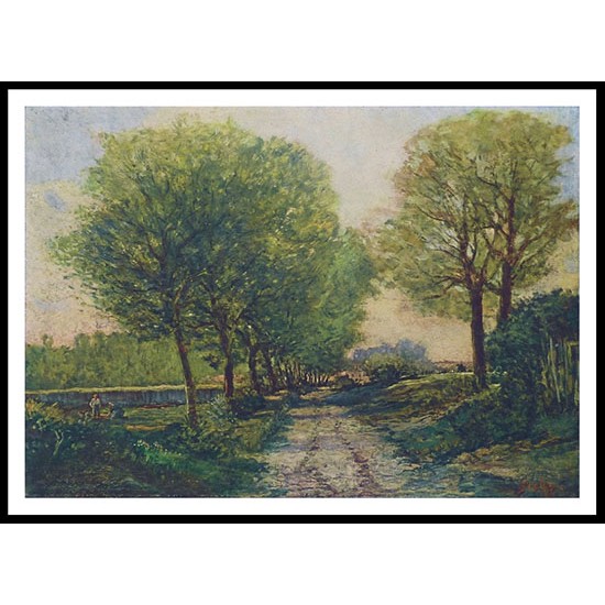 Lane near a Small Town 1866, A New Print Of an Alfred Sisley Painting