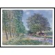 Lane of Poplars on the Banks of the Loing 1890, A New Print Of an Alfred Sisley Painting