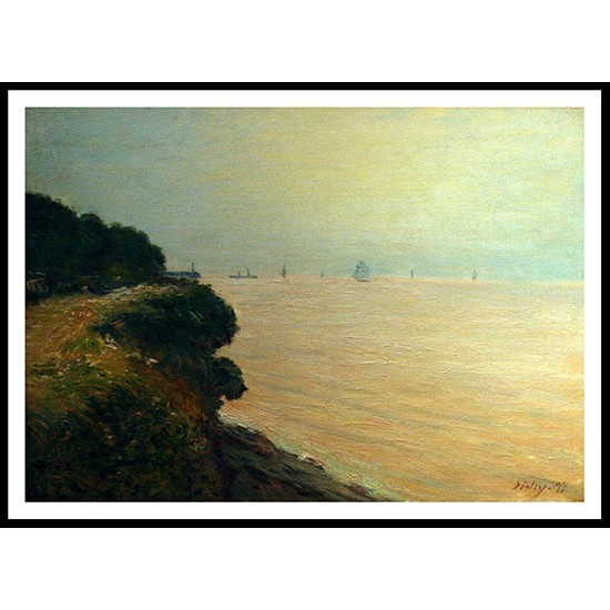 Langland Bay England Morning 1897, A New Print Of an Alfred Sisley Painting