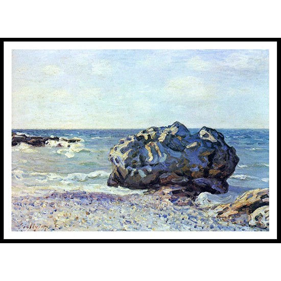 Langland Bay Storrs Rock Morning 1897, A New Print Of an Alfred Sisley Painting