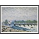 Molesey Weir Hampton Court 1879, A New Print Of an Alfred Sisley Painting