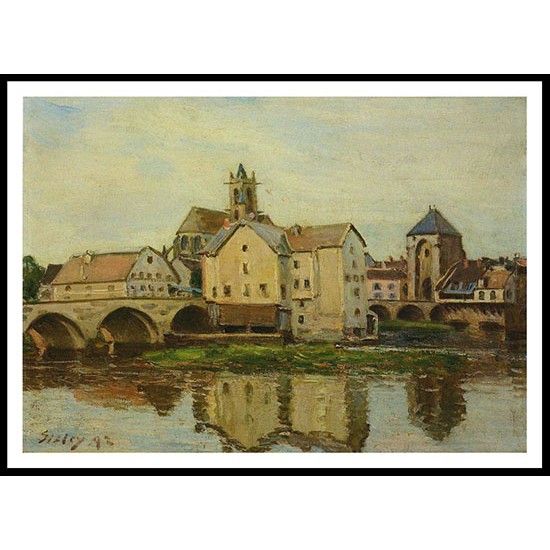 Moret sur Loing Morning 1893, A New Print Of an Alfred Sisley Painting