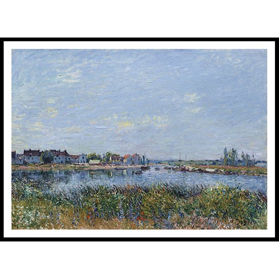 Morning at Saint Mammes 1881, A New Print Of an Alfred Sisley Painting