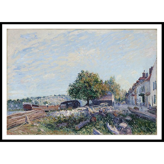 Morning at Saint Mammes 1884, A New Print Of an Alfred Sisley Painting