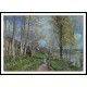 Near the Seine at By 1880 81, A New Print Of an Alfred Sisley Painting