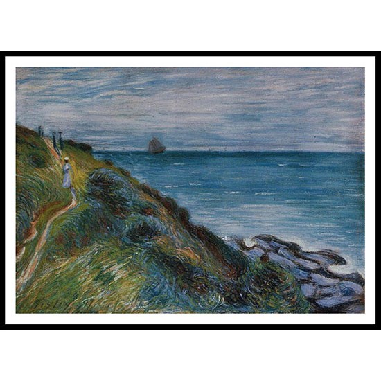 On the Cliffs Langland Bay Wales 1897, A New Print Of an Alfred Sisley Painting