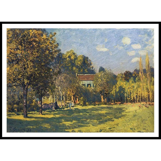 Park in Louveciennes 1873, A New Print Of an Alfred Sisley Painting