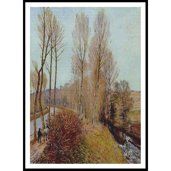 Path along the Loing Canal 1891, A New Print Of an Alfred Sisley Painting