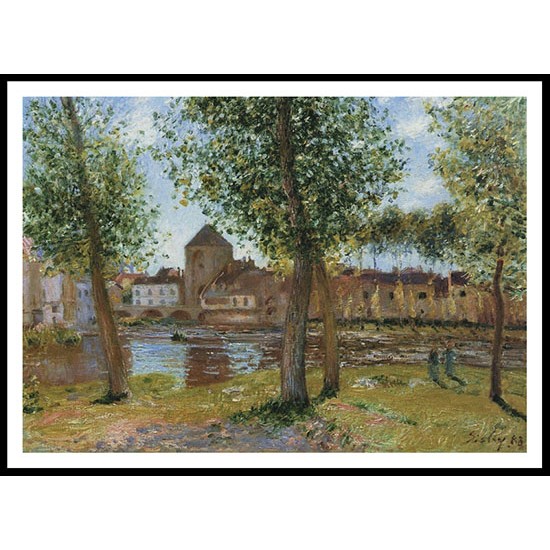 Poplars at Moret sur Loing an August Afternoon 1888, A New Print Of an Alfred Sisley Painting