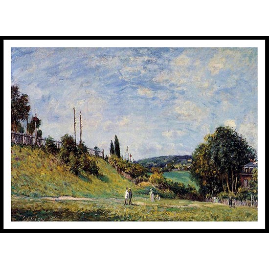 Railroad Embankment at Sevres, A New Print Of an Alfred Sisley Painting