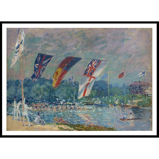 Regatta at Molesey 1874, A New Print Of an Alfred Sisley Painting