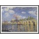 River Steamboat and Bridge 1871, A New Print Of an Alfred Sisley Painting