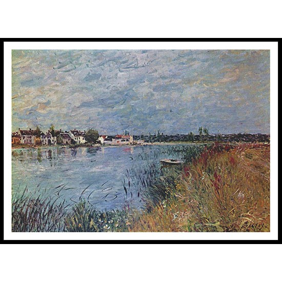 Riverbank at Saint Mammes, A New Print Of an Alfred Sisley Painting