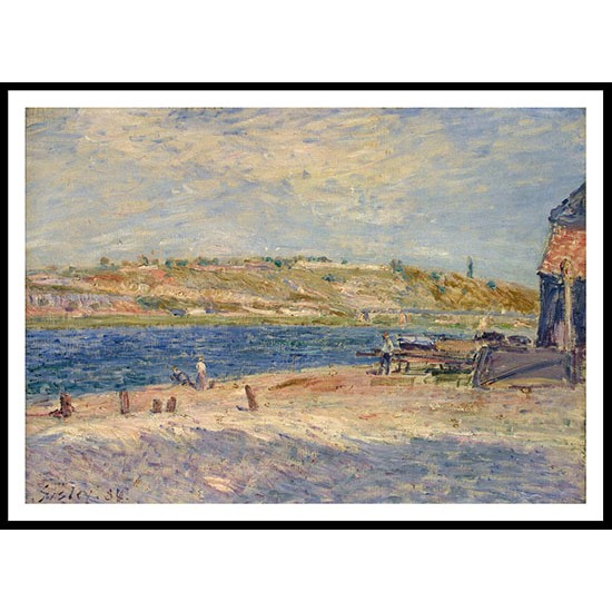 Riverbanks at Saint Mammes 1884, A New Print Of an Alfred Sisley Painting