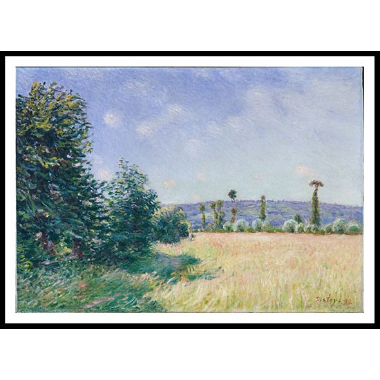 Sahurs Meadows in Morning Sun 1892, A New Print Of an Alfred Sisley Painting