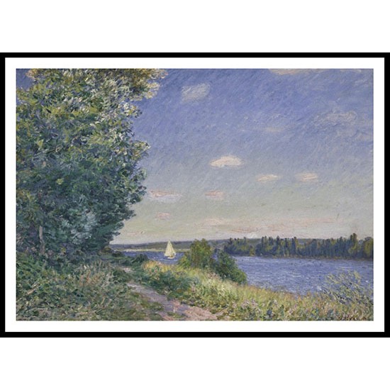 Sahurs Path near the Water 1894, A New Print Of an Alfred Sisley Painting