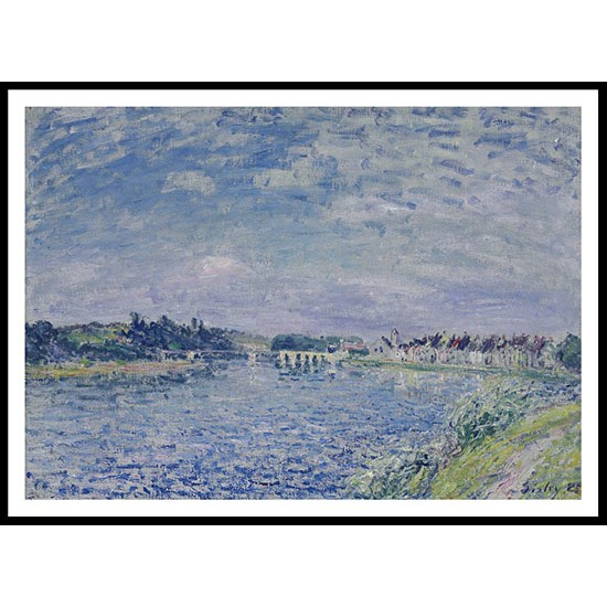 Saint Mammes in the Evening 1885, A New Print Of an Alfred Sisley Painting