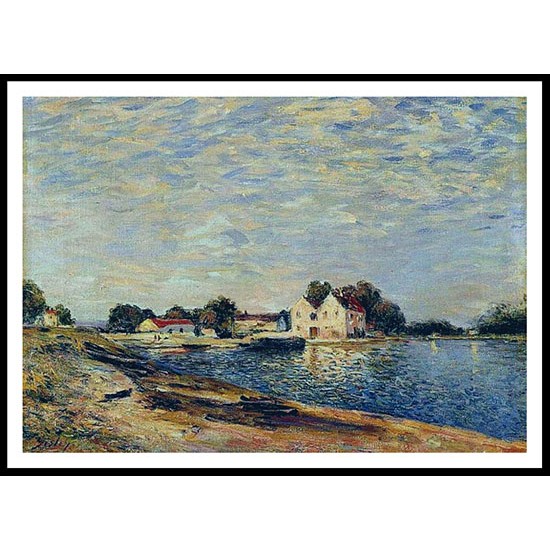 Saint Mammes on the Banks of the Loing, A New Print Of an Alfred Sisley Painting