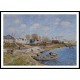 Sand on the Quayside Port Marly 1875, A New Print Of an Alfred Sisley Painting